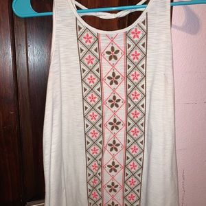 Justice pink, brown, and white, top